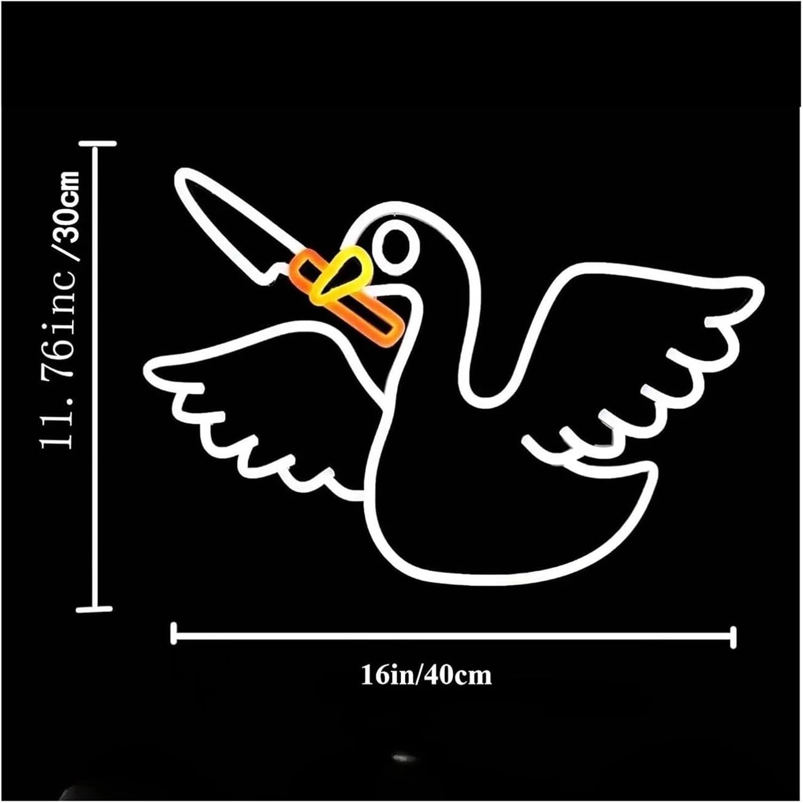 Luce LED a forma di animale per camera da letto, feste, casa, negozio, arredamento 40x30 cm