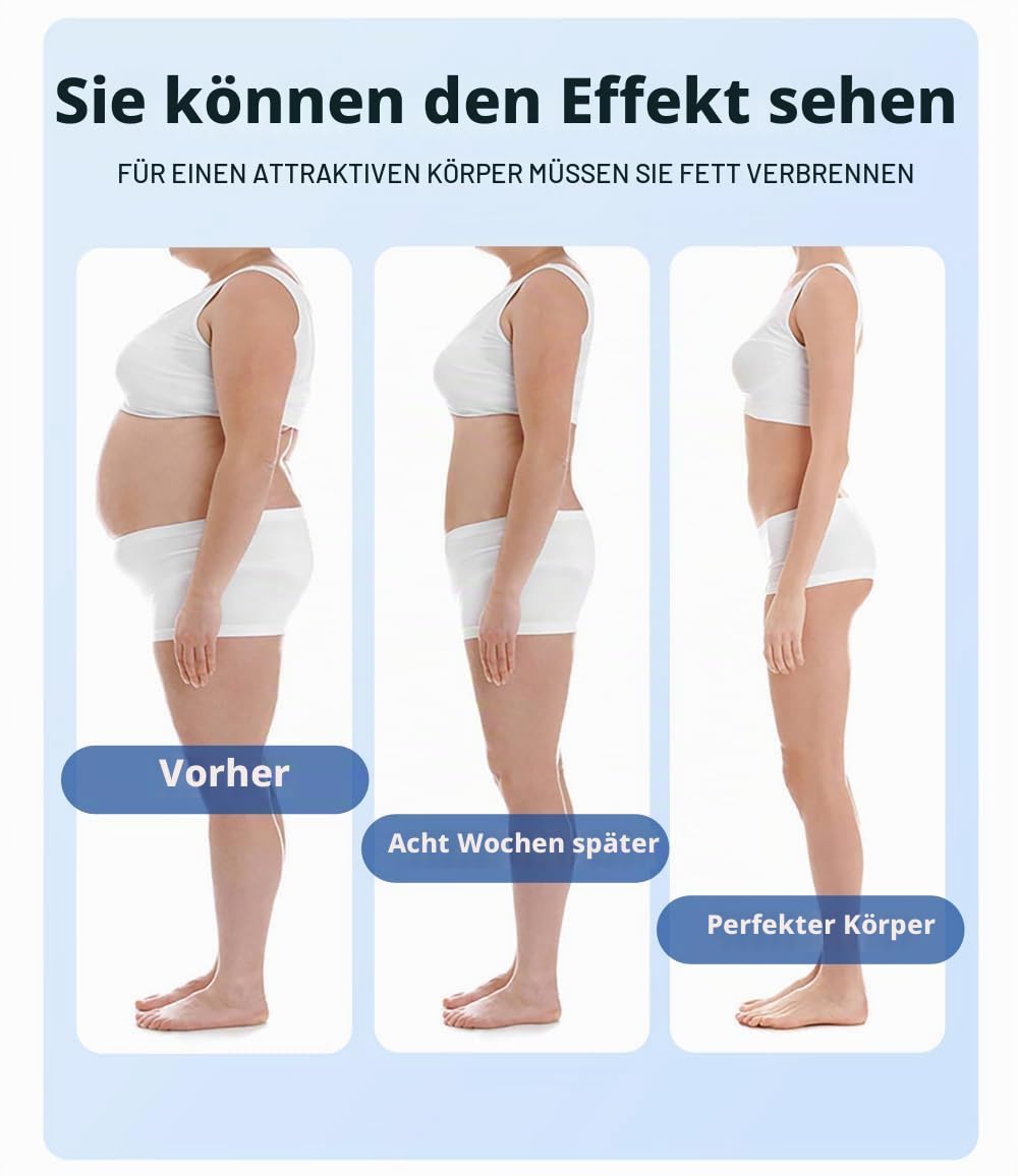 EMS Gerät zur Fettreduktion und Körperformung, zum Formen der Bauchmuskeln, Gesäß, Beine und Arme, geeignet für den Heimgebrauch oder im Schönheitssalon, 4 Griffe, Grau