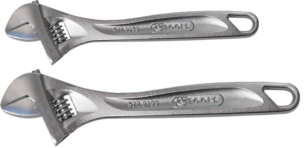KS Tools 577.0299 Juego de llaves inglesas, ajustables, 2 pzs