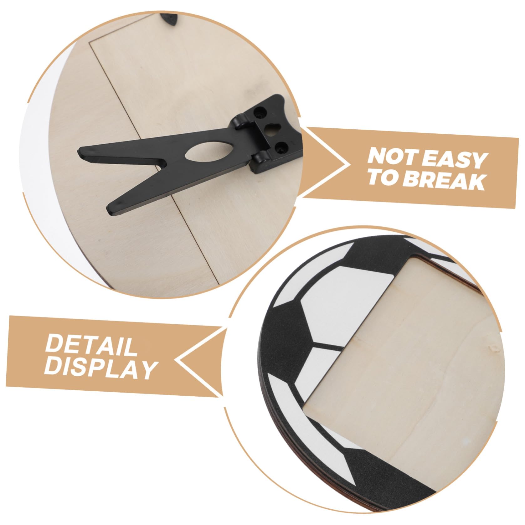 Zerodeko 6 Pezzi Cornice per Foto da Tavolo in Legno Nero con Design Sportivo Unico, Decorazione Versatile la Casa e Ricordo Duraturo di Eventi Calcistici