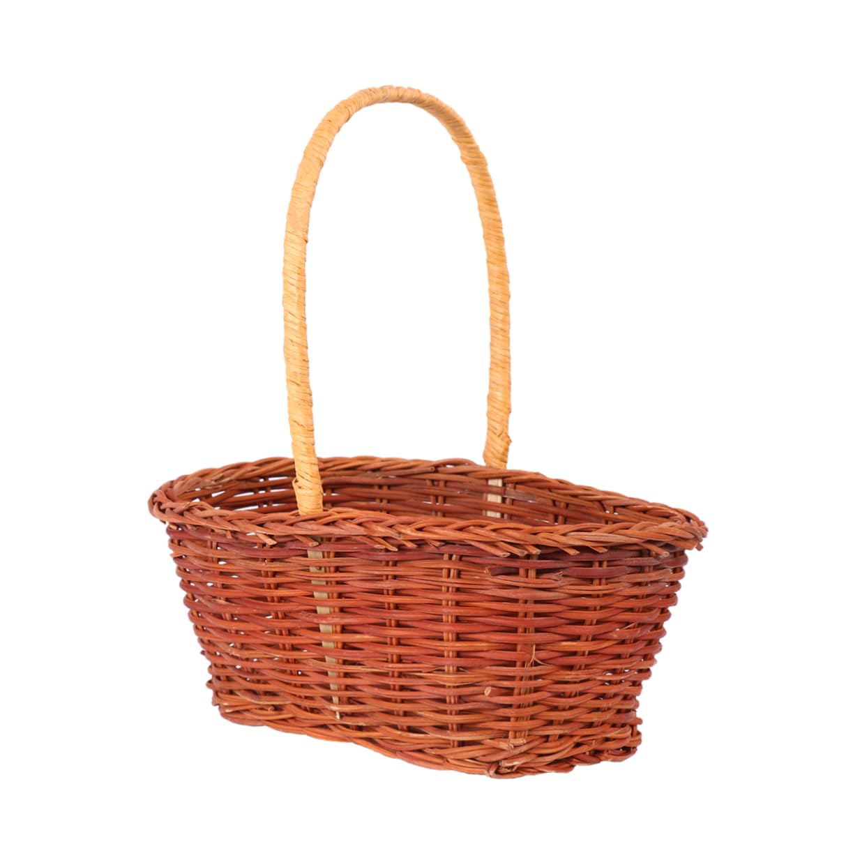2stücke Rechteckiger Ostern Aufbewahrungskorb Aus Rattan Handgewebter Mini-basket Für Ostern Geeignet Für Dekoration Und Aufbewahrung Von Süßigkeiten Mit Praktischem Griff
