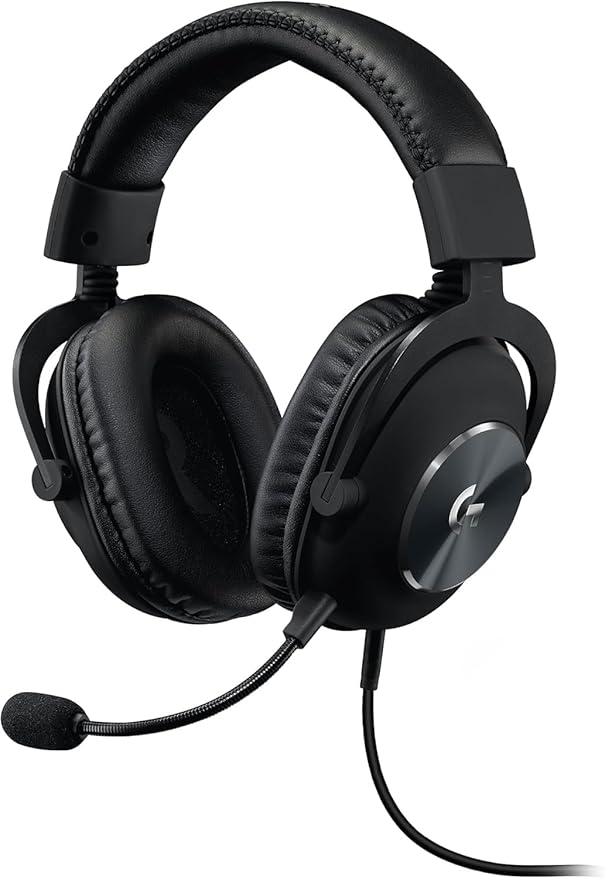 Logitech G PRO X Auriculares Gaming con Cable y Micrófono con Blue VO!CE, DTS Headphone:X 7.1, Controladores PRO-G 50mm, Sonido Surround 7.1 para Esports, para PC/PS/Xbox/Nintendo Switch - Negro