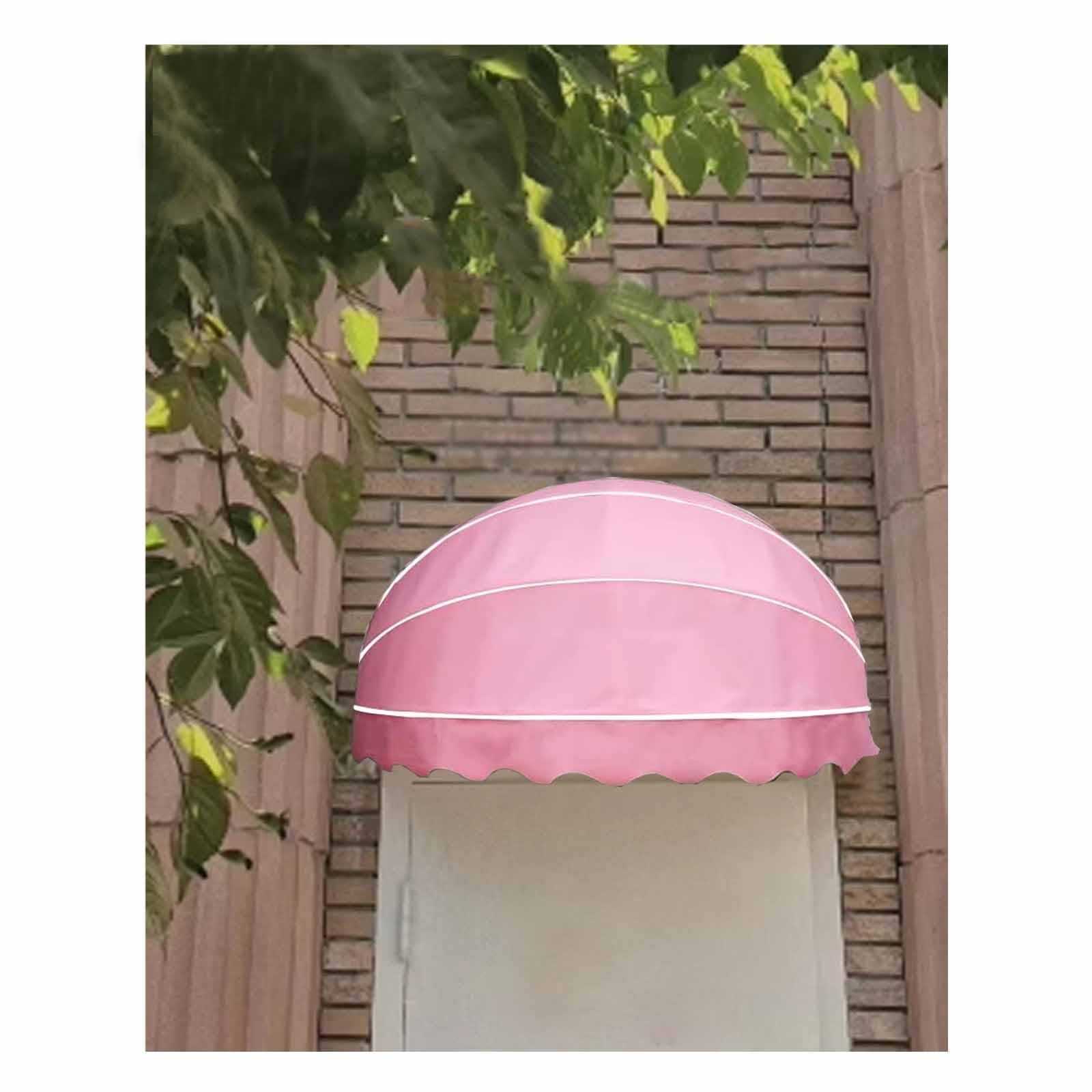 Auvent de balcon à la française rétractable 60 cm avec toile de protection fenêtre