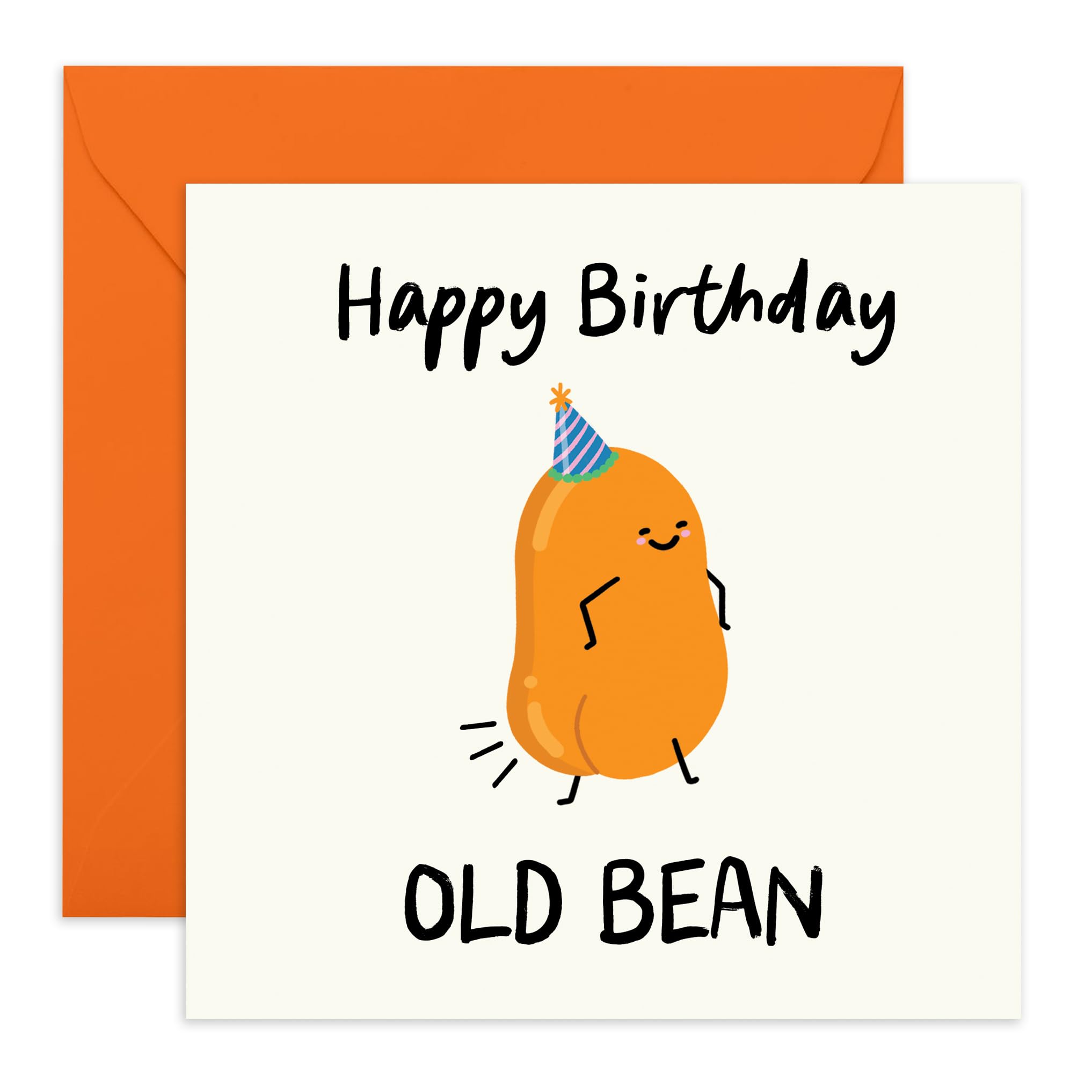 CENTRAL 23 Funny Men Birthday Card – Old Bean – Hilarious Greeting Card for Dad, Husband, Brother, Boyfriend, Uncle, Grandpa, Friend, Colleague, Him -