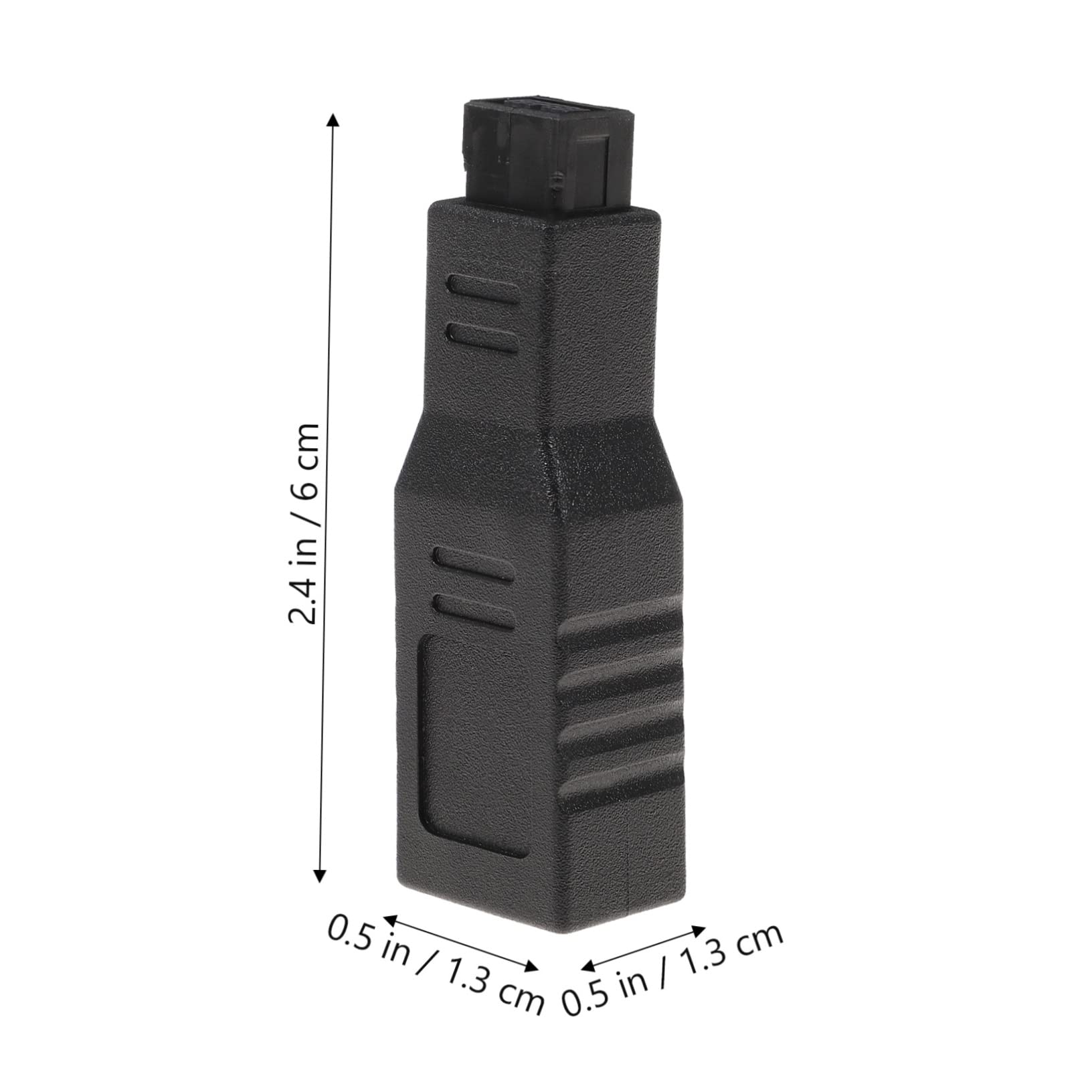 balacoo 6 Adapter Converter Extender Cord Female Cable Data Indoor Accessory Supply 400 to 800 Adapter Black
