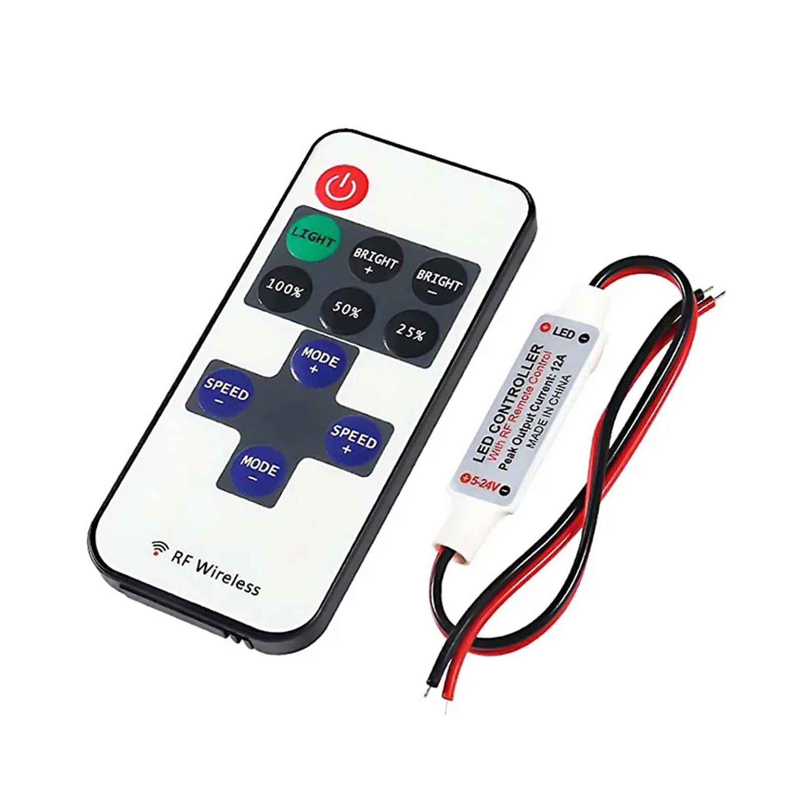 Mini controlador de atenuación LED DC24V para tira monocolor SMD3014