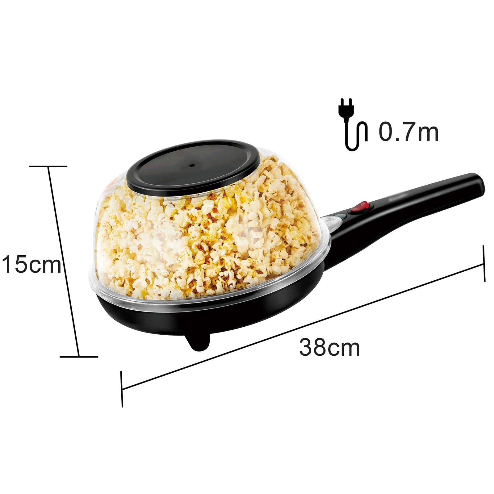 Máquina de hacer palomitas maíz for el hogar, máquina tortitas eléctrica antiadherente for cocina, Chico, hecho en casa, aperitivos película Diy Máquina de palomitas