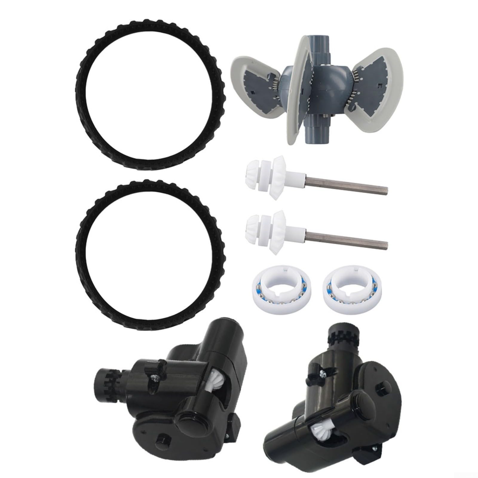 HpLive Kit Tune Up de piscina R0796200 para Zodiac Baracuda MX8 MX6 con motor R0524900 y cadenas mejoradas de navegación, fácil montaje, 9 piezas de goma y metal