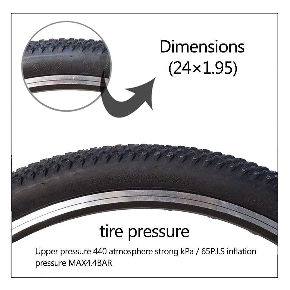 Pneumatici per Bici da 120 tpi, Pneumatici tubeless Pieghevoli 26X1,95, Pneumatici per Mountain Bike Antiscivolo Resistenti all'Usura 27X1,95, Accessori per l'equitazione all'aperto