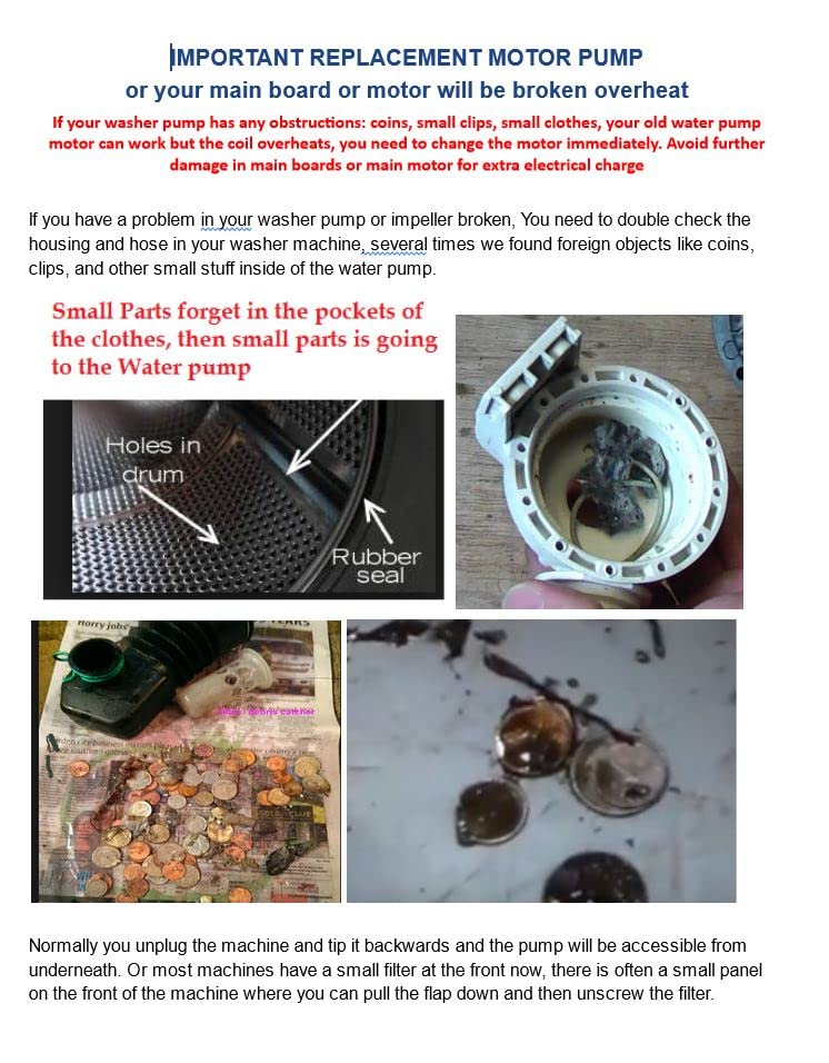 Kenmore Elite Washer Parts Water Pump Replacement Reviewmotors.co