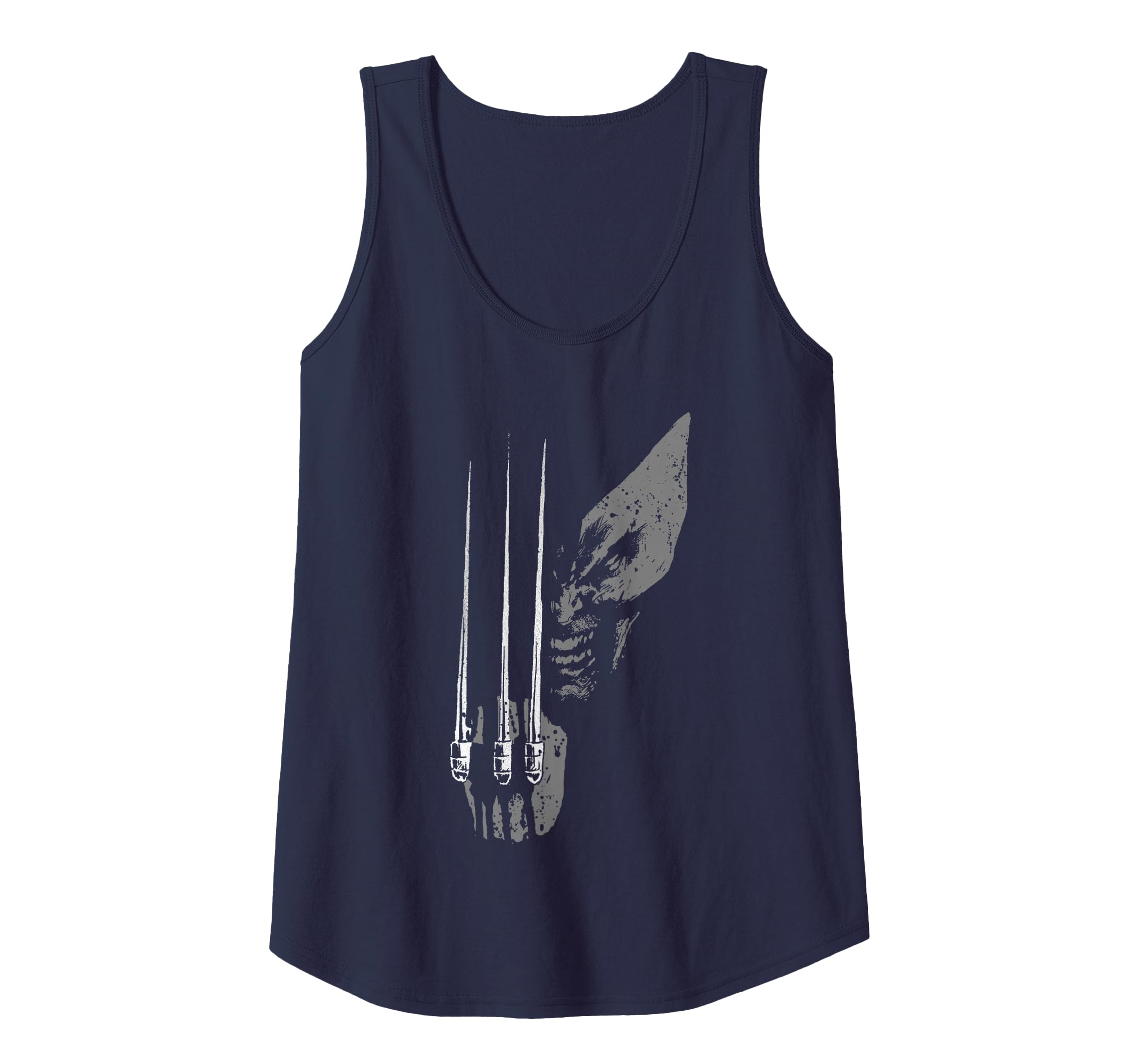 Marvel X-Men Wolverine Wild Side Distressed Face Shot Tank Top