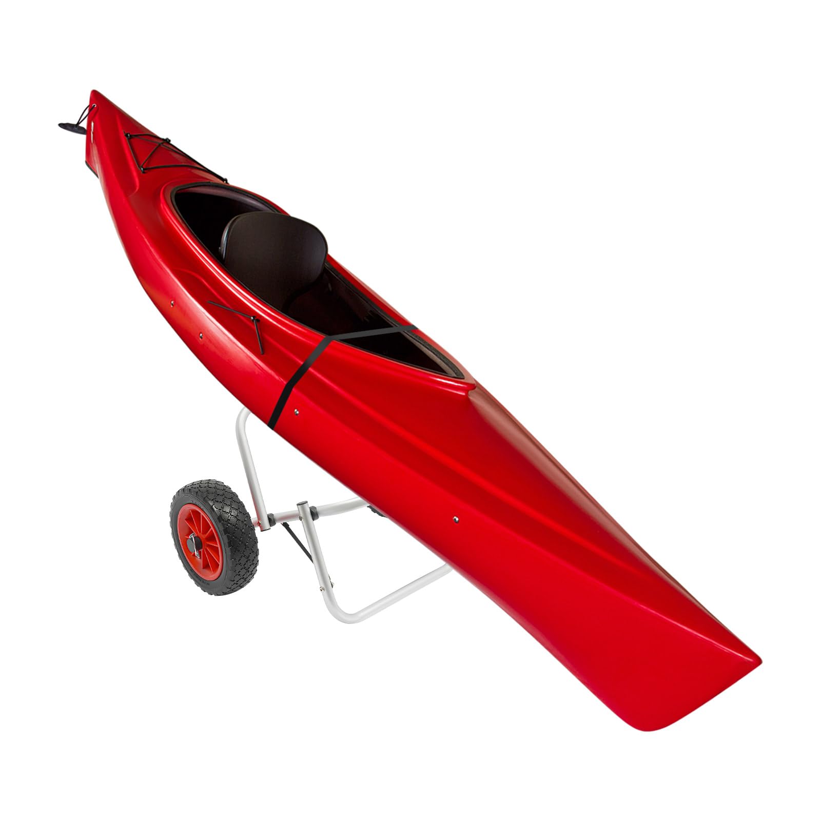 Bootswagen Transportwagen,Kanu-Trolley-Wagen,Zusammenklappbar Bootstransporter＋1* Riemen,80 kg Tragfähigkeit Anhängerhalterung für Transport Booten, Kanus, Surfbrettern