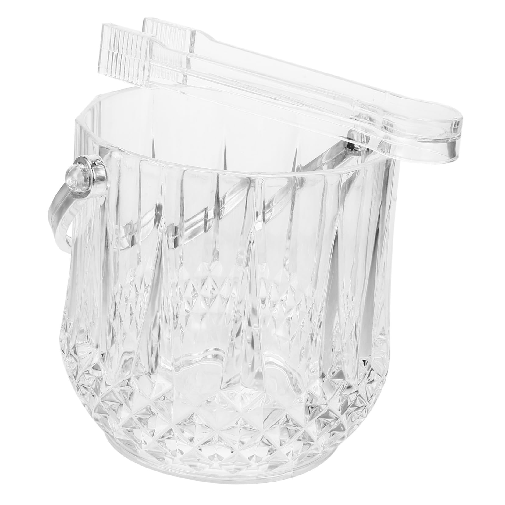 HOLIDYOYO 1 Set 2pcs Portable Ice Bucket Ice Bucket for Ice Bucket Pails Water Bucket Beer Ice Bucket Jar Ice Keeper Wine Bottle Ice Ice Holder Ice Ice Barrel Plastic Transparent