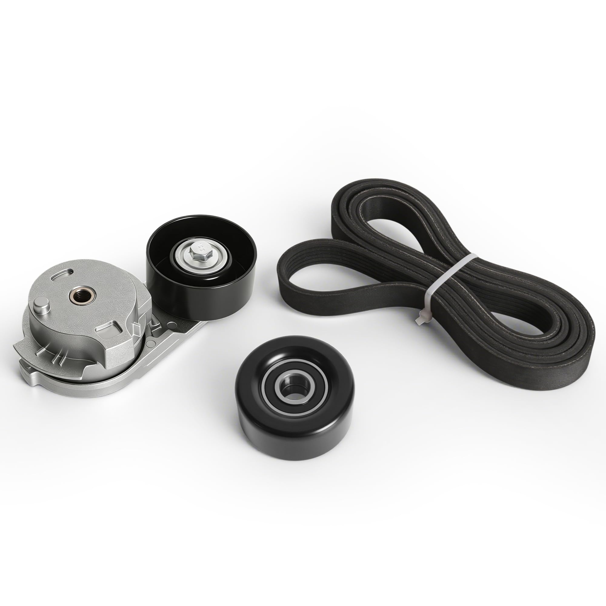 90K-38178A Drive Belt Tensioner Pulley Kit Fit for Chevy Colorado Fit for GMC Canyon 2004-2012, Fit for Hummer H3 2006-2010, Fit for Isuzu i-280/i-350 2006, Fit for Isuzu i-290/i-370 2007-2008