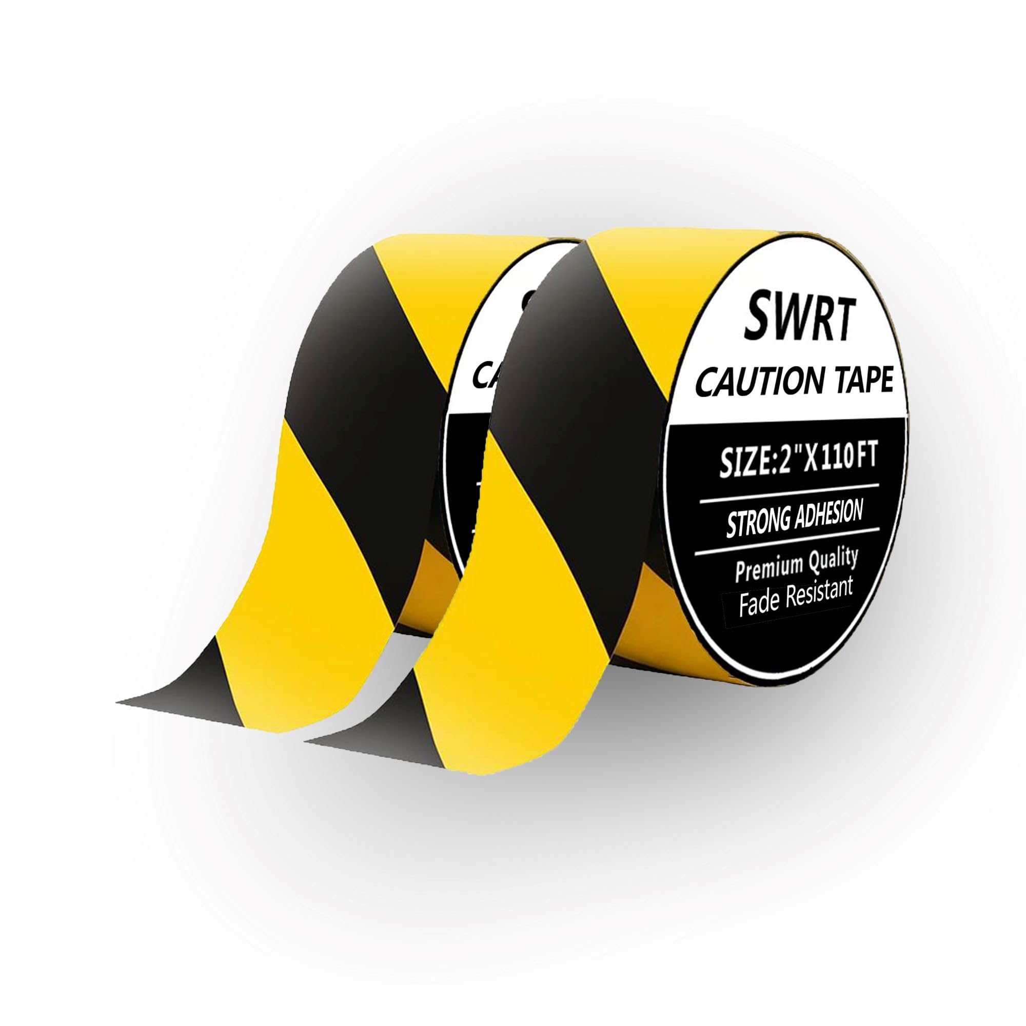 Hazard Tape - Black & Yellow Safety Stripe -2