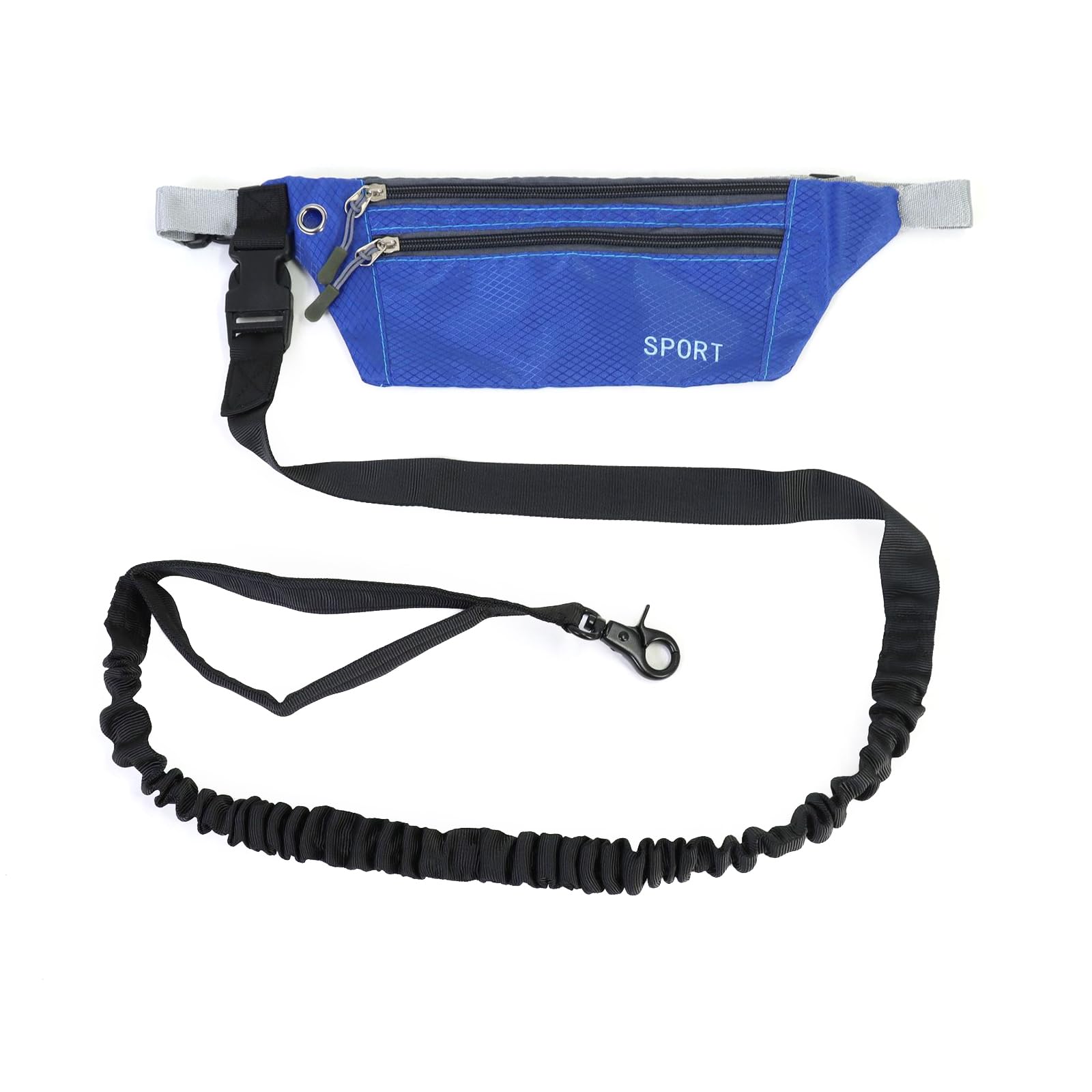 MICFENY Sports Waist Bag Long Leash for Dog Multifunctional Leash Outdoor Sports Waist Bag for Training Hiking