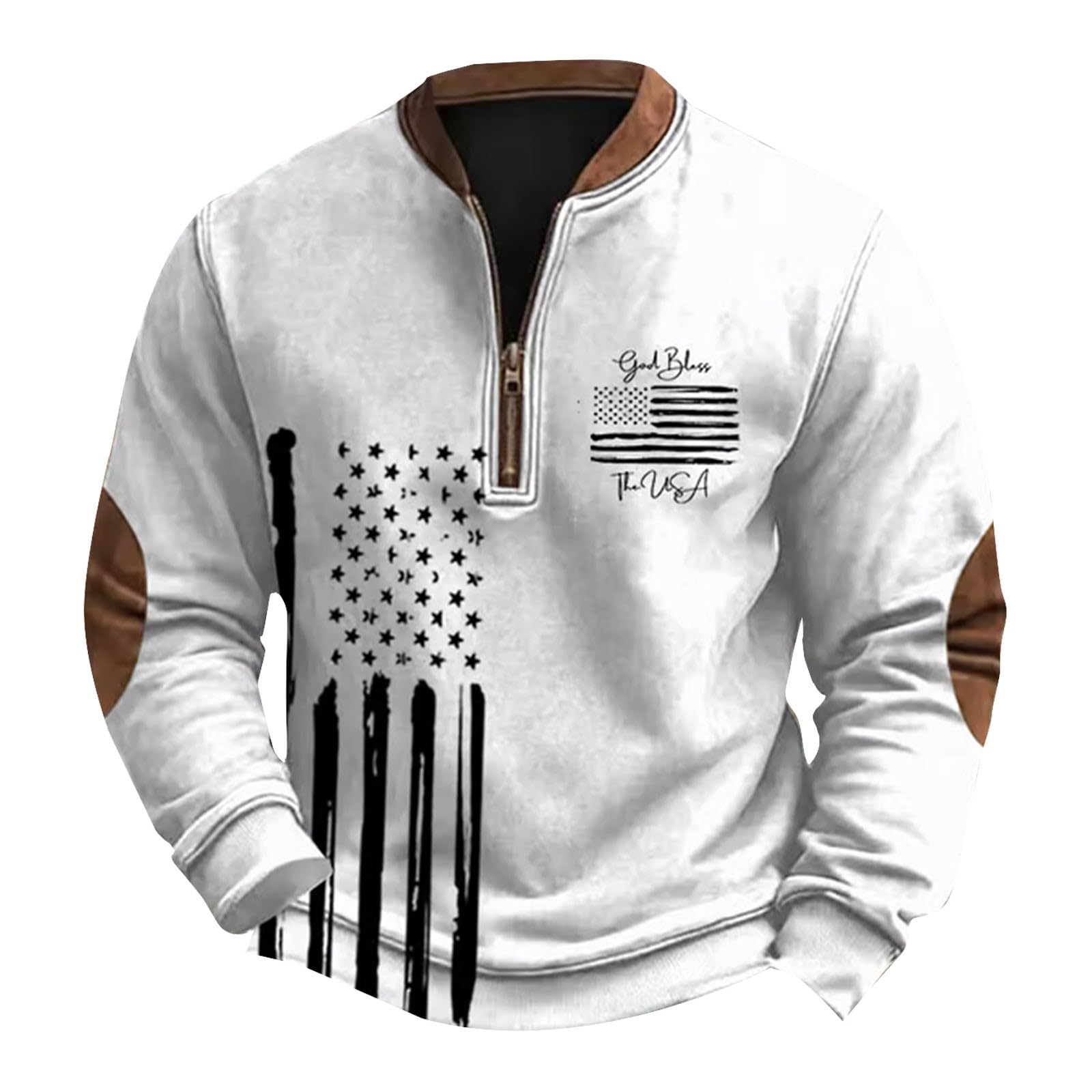 Sudaderas De Hombre Sudadera con Capucha Y Cuello Cremallera Estampado Estilo Retro Occidental para Tarjetero Ropa Deportiva Top Deportivo Oversize Muscle Fit Camisa Manga Larga Mangas