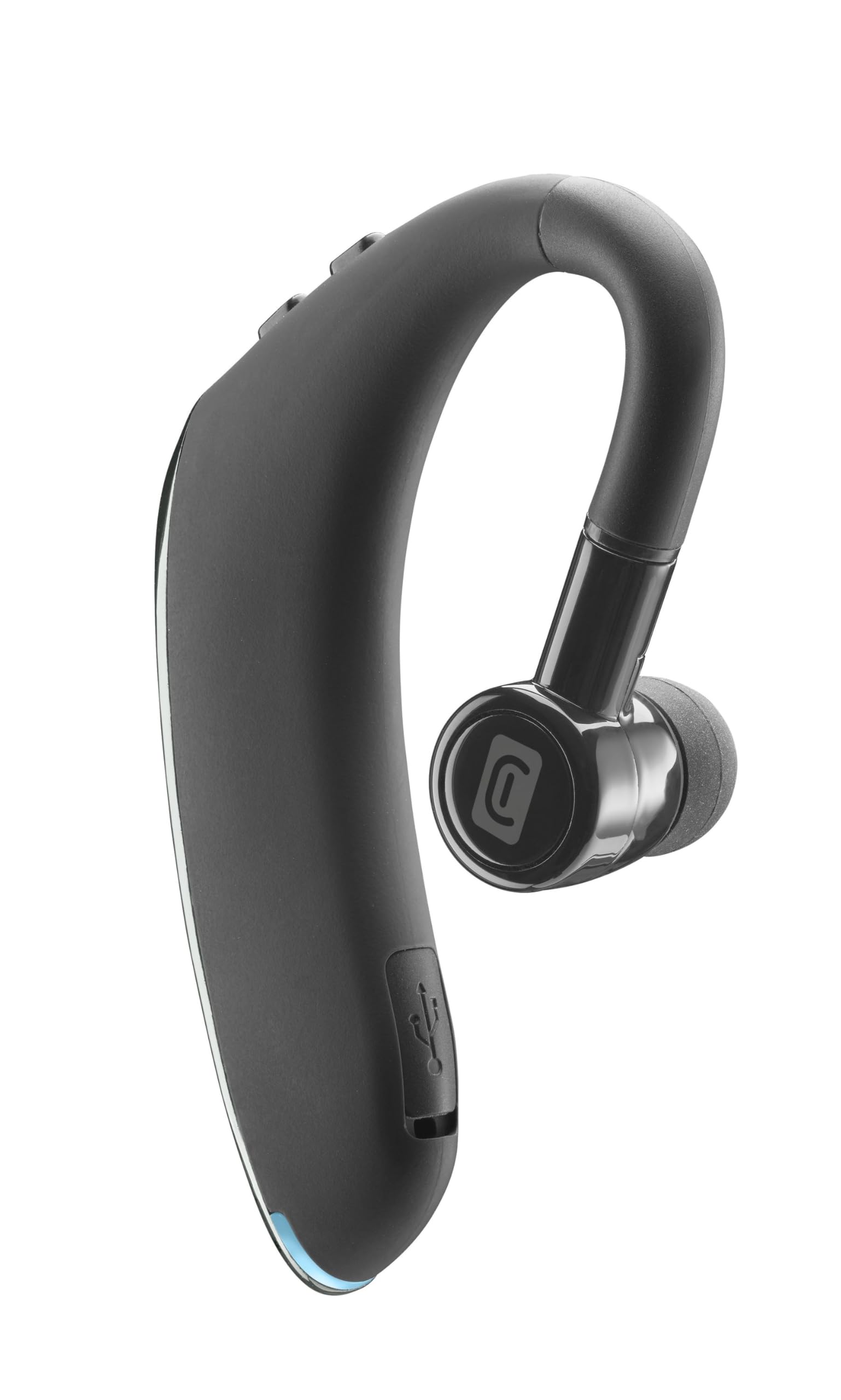 Cellularline | Bold |Écouteurs Oreillette Bluetooth Mono avec Batterie de 23 Heures - Microphone Intégré avec Bouton Répondeur et Charge Rapide - Noir
