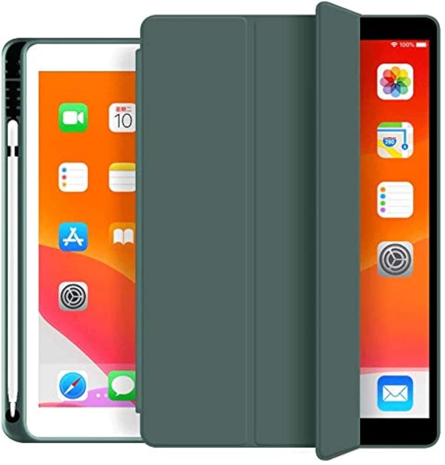 Oaky Cover Compatible with Apple iPad Pro 10.5 inch 2017 with Pencil Holder Auto Sleep/Wake Cover Model - A1701, A1709 - Dark Green (B08VGQRMGZ) Amazon Price History, Amazon Price Tracker