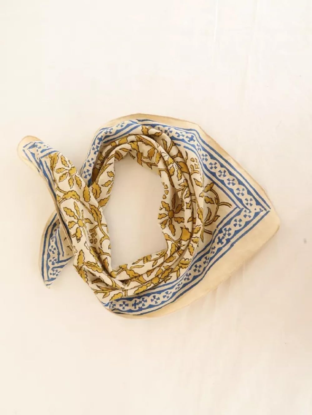 100% Cotton Bandanas, Bohemian Style Cotton Neck Scarf, Boho Soft Cotton Bandana - Image 4