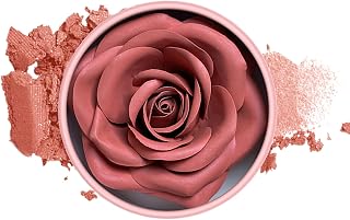 Nybhyjka Rubor Rosa - Rubor Natural - 3D Pétalos de Rosa, Colorete en Polvo de Larga Duración, Textura Ligera y Acumulable para Mejillas de Mujeres en Fiestas, Reuniones y Eventos Sociales