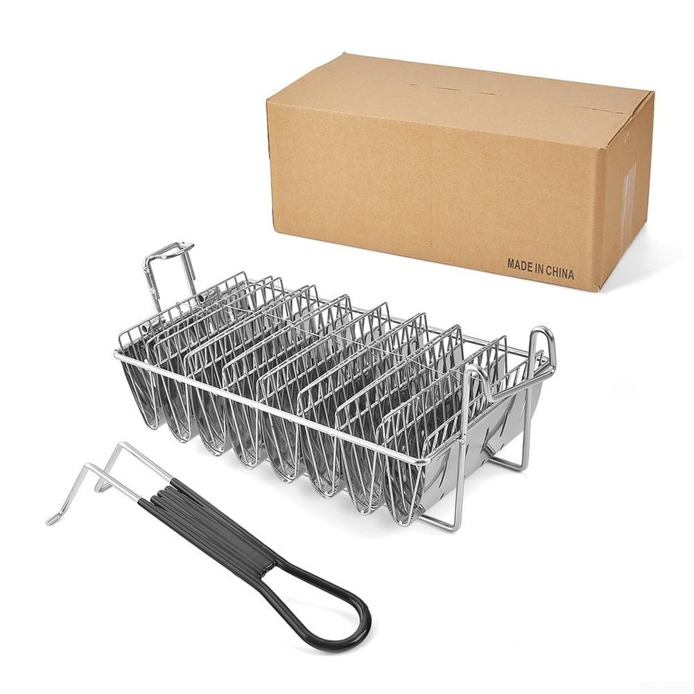 V-Form Taco Halter 8-Fach Edelstahl Frittierkorb