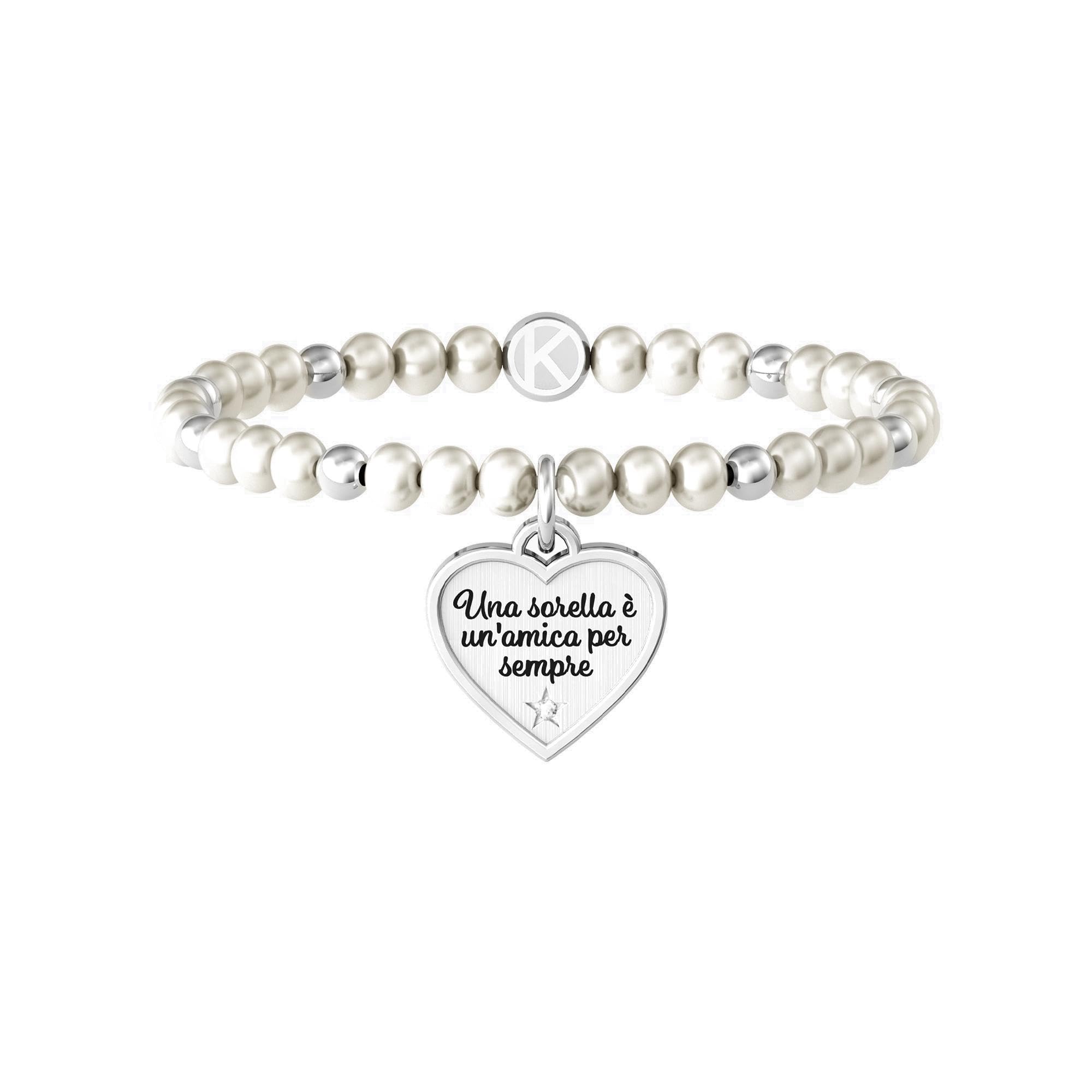 KIDULT - Bracciale Donna - Una Sorella è un'Amica per Sempre | Family - 732098