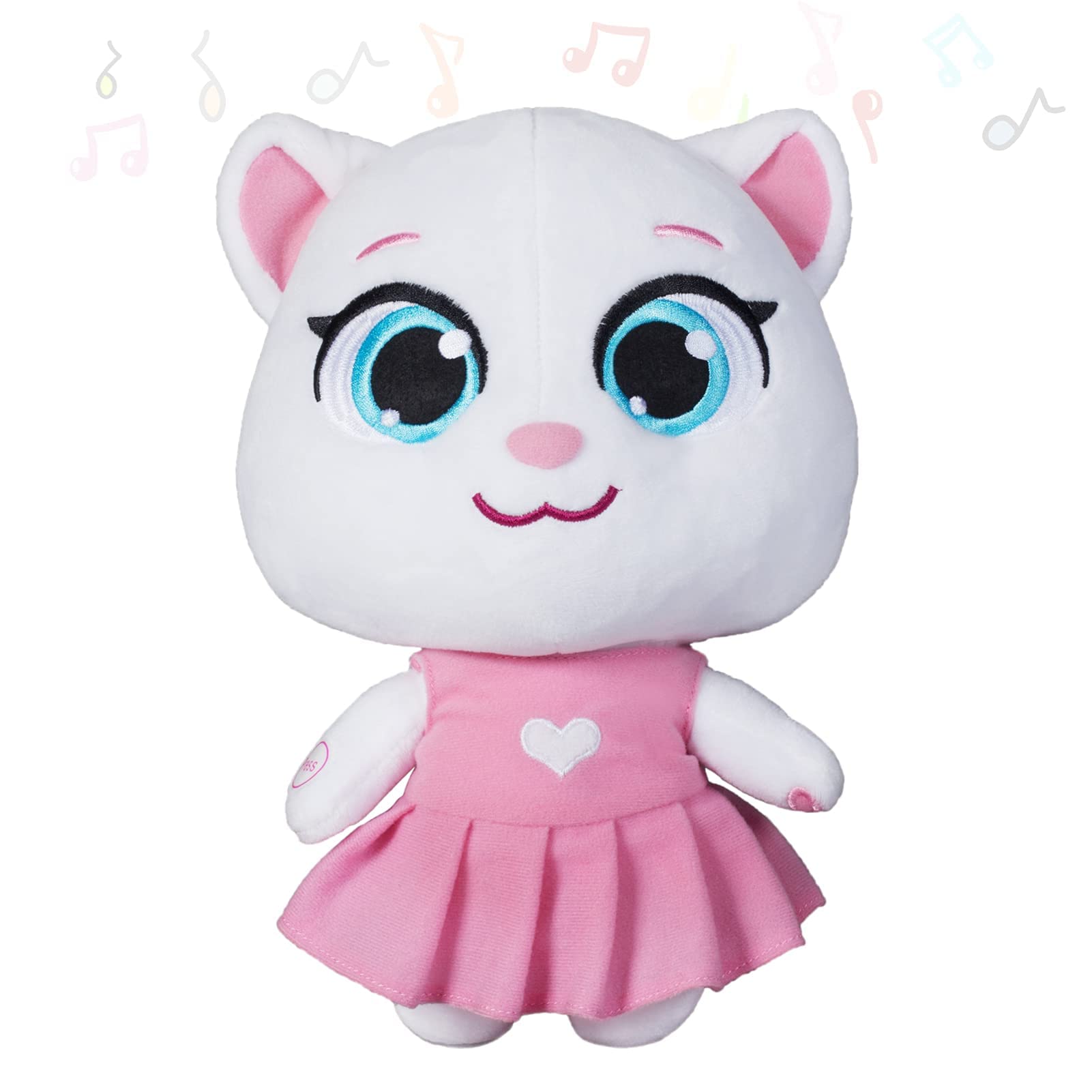 Talking Angela Interactive Stuffed Animals, Cute Plush Toy Speaking Repeat What You Say, Funny Christmas Birthday Gift for Kids Boys and Girls