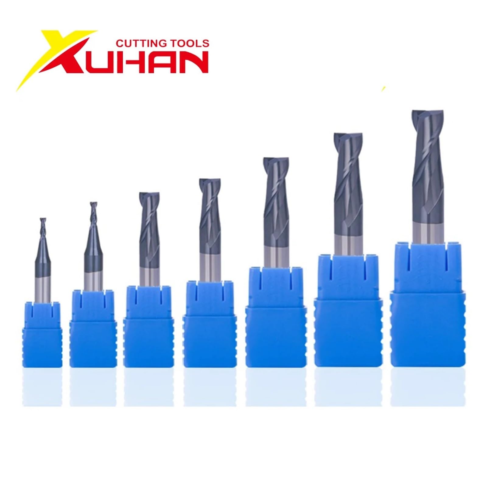 1 Uds HRC50 2 fresas de extremo flauta corte aleación carburo fresado acero tungsteno cortador Herramientas CNC(5X5DX50L-2F)