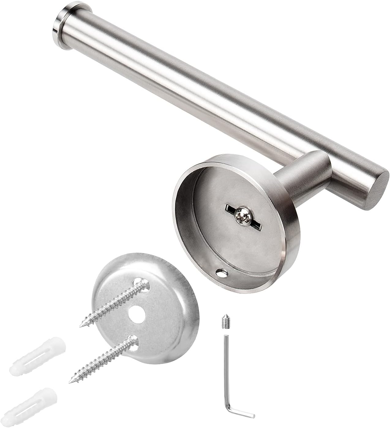NearMoon Bathroom Toilet Paper Holder, Premium SUS304 Stainless Steel Rustproof Wall Mounted Toilet Roll Holder for Bathroom, Kitchen, Washroom (Brushed Nickel) : Tools & Home Improvement