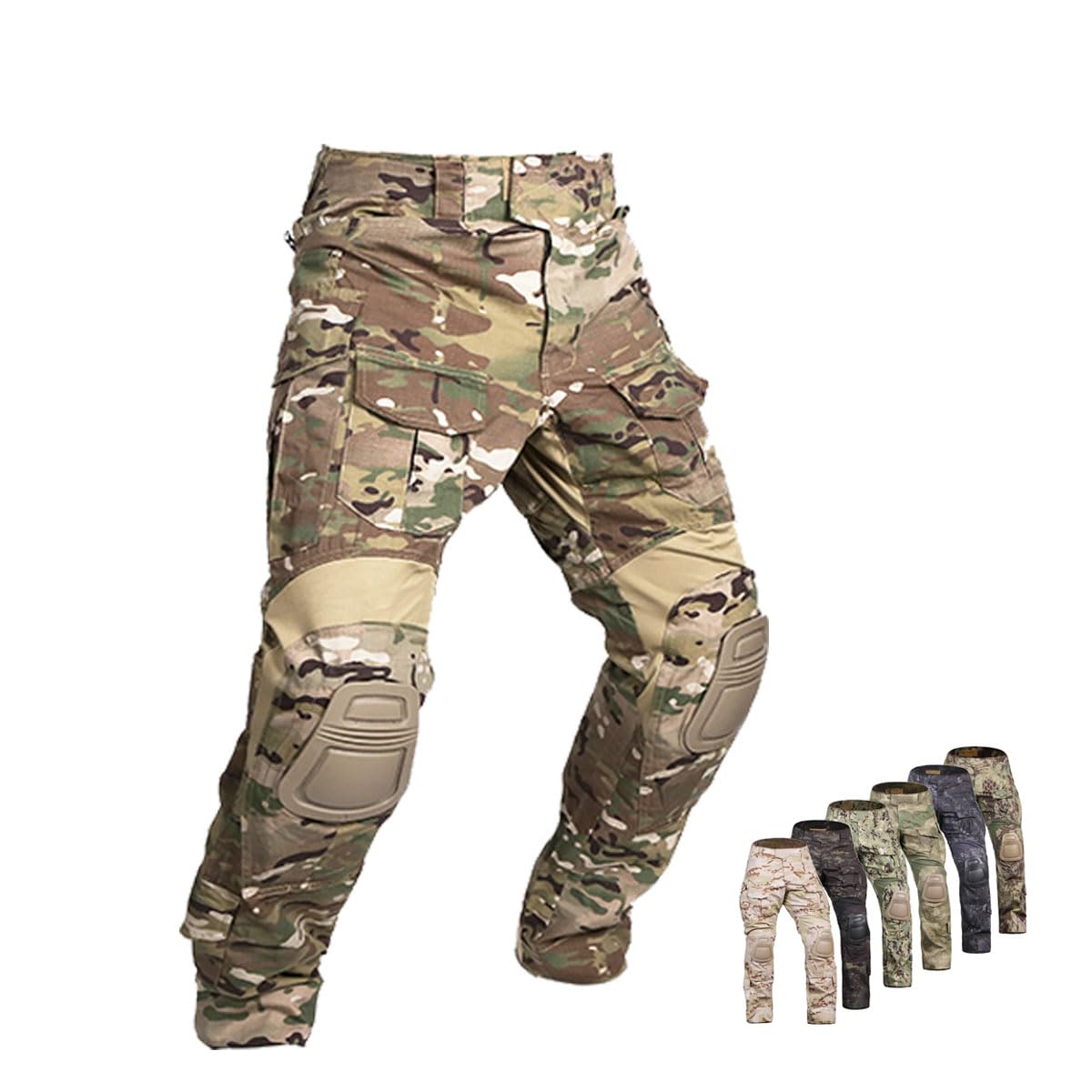 Elite Tribe Gen3 Combat Pants Airsoft Military Tactical BDU Trousers with Knee Pad Emersongear (Small, Navy Blue)