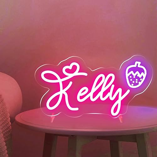 Miniatura 3 de Letreros de neón personalizados con base, letrero de luces LED personalizado para decoración de dormitorio, letrero de neón personalizable para