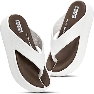 Women’s Orthopedic Soft Platform Slippers | Ultra-Cushioned Shock Absorbing Footbed | Lightweight Anti-Skid Everyday Wear Comfort Flip Flops for All-Day Support - Best Deal with 76% Discount on Amazon | Valzo