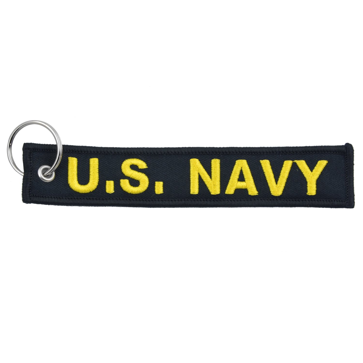 - US Military Navy Black/Yellow Remove Before Flight Style Key Chain 5.5" x 1" Motorcycle ATV Car Truck Keychain