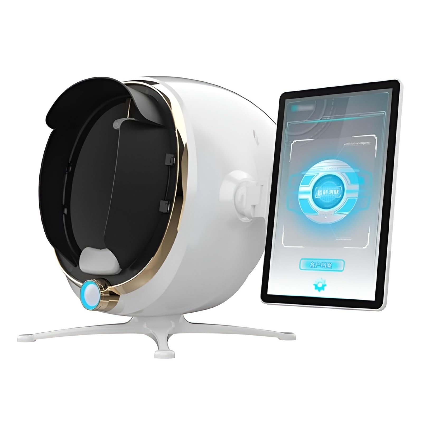GQKVQ 3D Digital Skin Analyzer Detector, AI Smart Facial Skin Analysis Machine, 13.3in-White