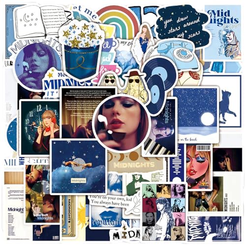 150 PCS Popular Music Singer Stickers Waterproof Vinyl Decals for Laptop Guitar Skateboard Phone Luggage Scrapbook Aesthetic Music & Band Merch Gift for Teens