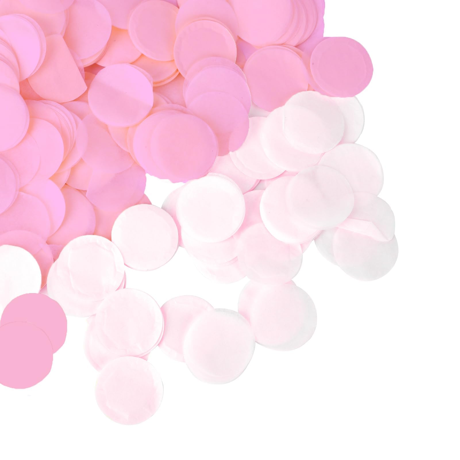 120 00 Pcs 1 Inch Pink Light Pink Round Tissue Confetti for Wedding Parties, Biodegradable Round Tissue Table Decor Engagement Confetti, Circle Paper for Balloons Birthday Decoration Party Anniversary