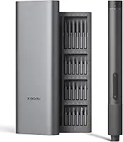 Xiaomi Chave de fenda elétrica de precisão, caixa de engrenagens totalmente de metal, motor magnético potente, bateria de lítio recarregável, brocas de parafuso de aço S2, carregamento tipo C, caixa