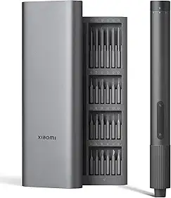 Xiaomi Chave de fenda elétrica de precisão, caixa de engrenagens totalmente de metal, motor magnético potente, bateria de lítio recarregável, brocas de parafuso de aço S2, carregamento tipo C, caixa
