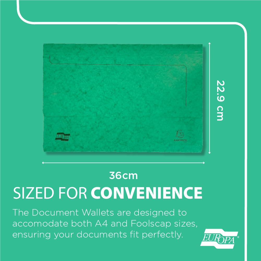 Exacompta Europa - Funda para documentos, color verde
