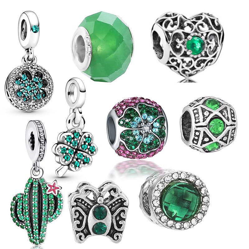 Image of 9Pcs Mixed Theme Charms for Bracelet Making Set