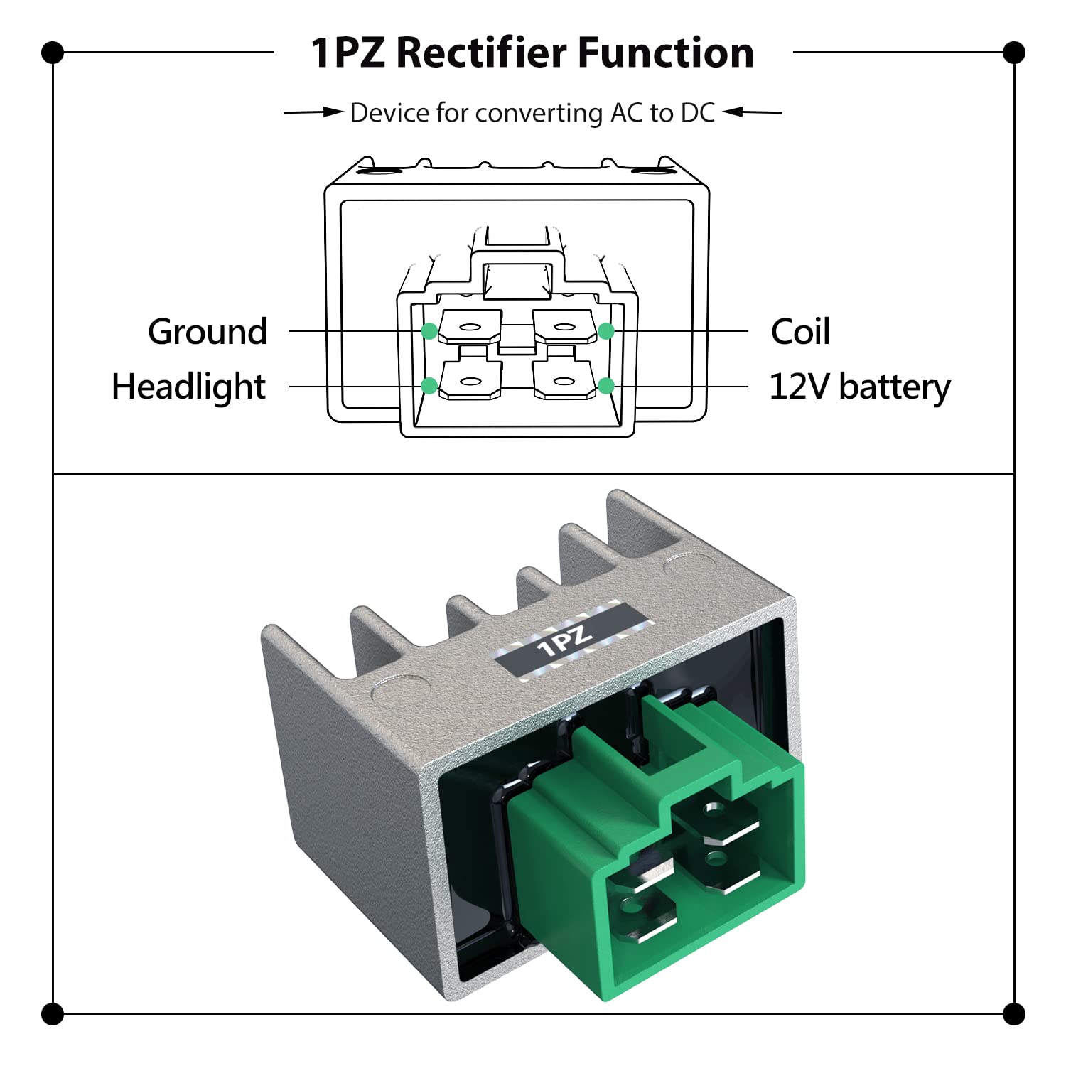 Amazon.co.jp: 1PZ JPY-MA2 4ピン レギュレーター ヤマハ 12v