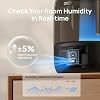 Humidificador DREO para dormitorio, 3L llenado superior, 30 horas y 26 dB silencioso para habitación grande, niebla fría ultrasónica con sensor de humedad, luz nocturna, para hogar, bebé, guardería, plantas, boquilla 360°, negro 4