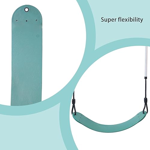 Miniatura 4 de Juego de 2 columpios, asiento de columpio de árbol resistente, soporta 330 libras, adecuado para patio trasero, jardín, parque infantil