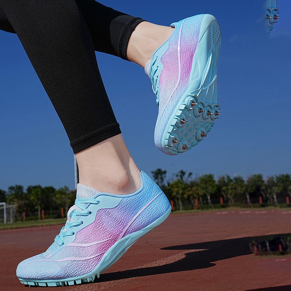 Sportowe buty do biegania Kolce Buty Męskie Damskie oddychające 8 Nails Lekkoatletyka Trampki antypoślizgowe Buty treningowe Sprint Wyścigi na torze Kolce Jump Sneaker Profesjonalne konkursowe,35-45EU