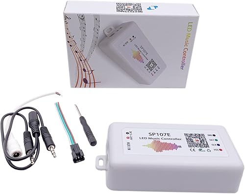 WS2811 WS2813 WS2815 WS2812 WS2812B Tira de píxeles LED SP107E Música Bluetooth RGB LED Controlador Traje para tira LED, Panel Matriz, Módulo