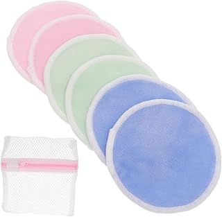 Balacoo 7 Peças Almofadas Removedoras De Maquiagem De Veludo Toalhetes De Limpeza Facial Rodadas De Algodão Reutilizáveis Rodadas De Algodão Para Maquiagem Almofadas De Algodão