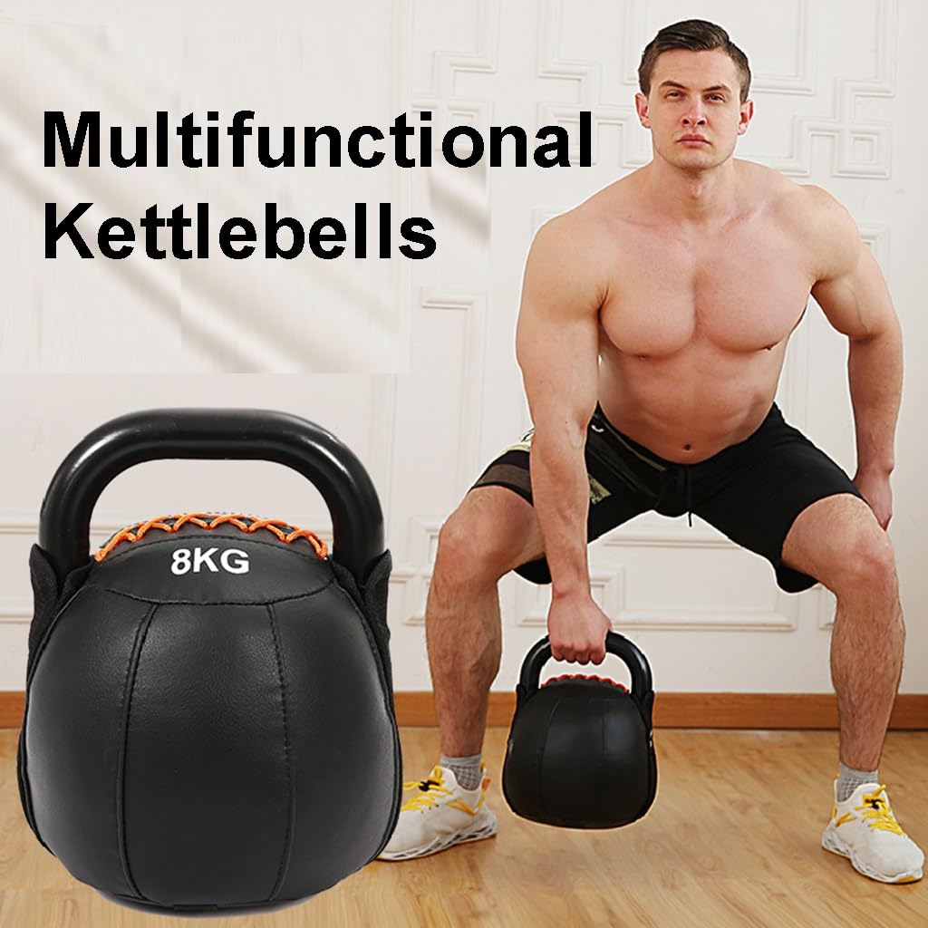 HOMCOM Kugelhantel 8 Kg - Weicher Körper, Rutschfester Griff, Für Heimtraining
