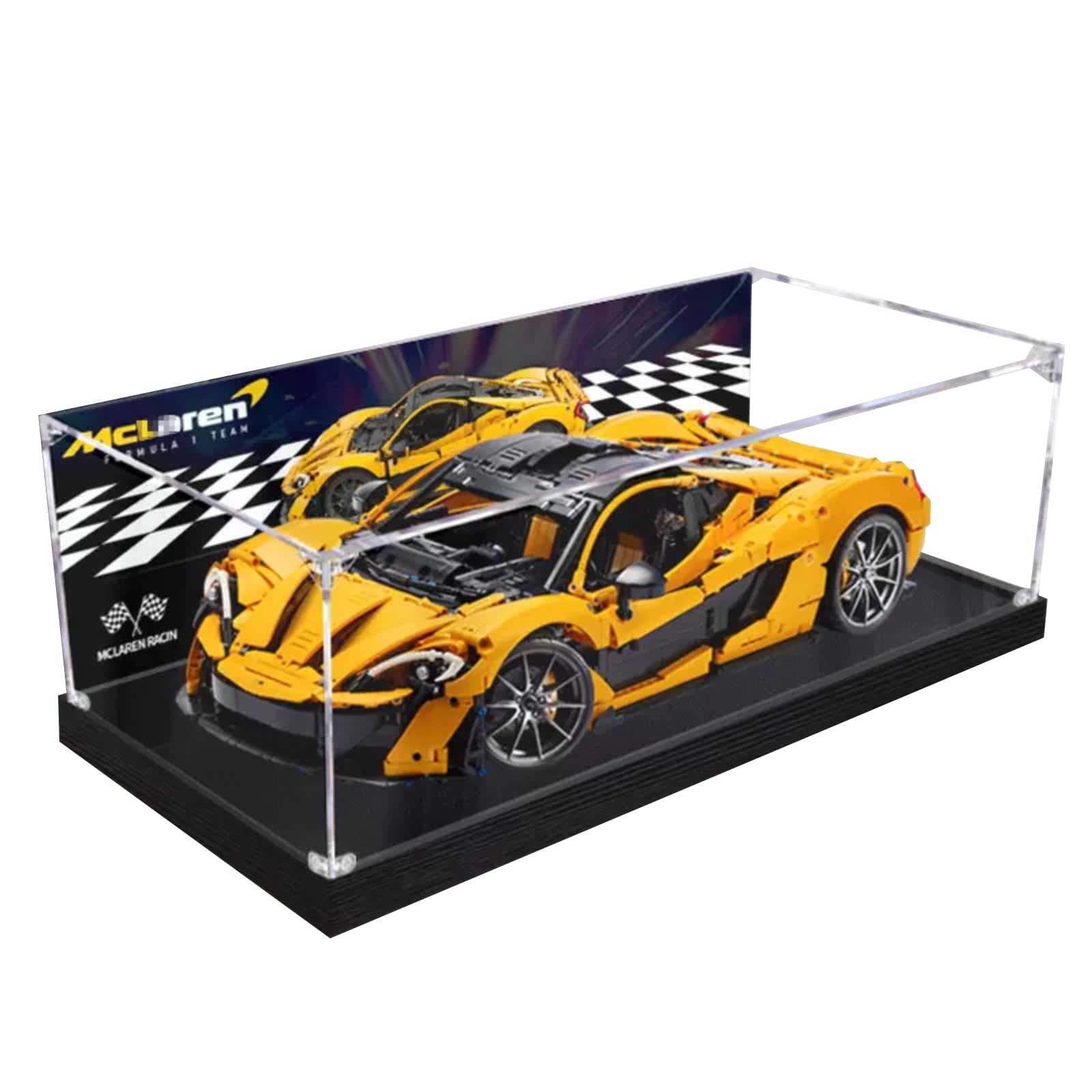 Vitrine Acrylique LEGO McLaren P1 42172 - Boîte Présentation 62x30x20cm