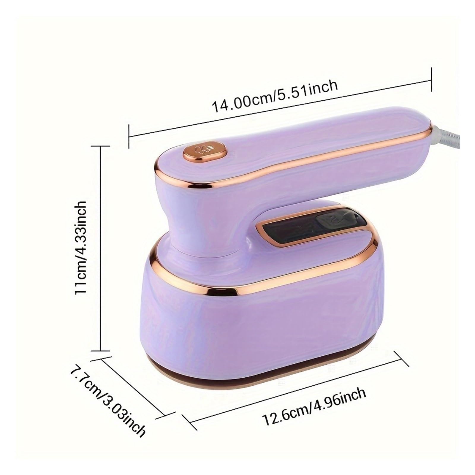 Ferro da stiro portatile, Mano Portatile Mini Electric Ferro Per Viaggi Per A Vapore Secco E Bagnato,per viaggi in ufficio e a casa(Blue)